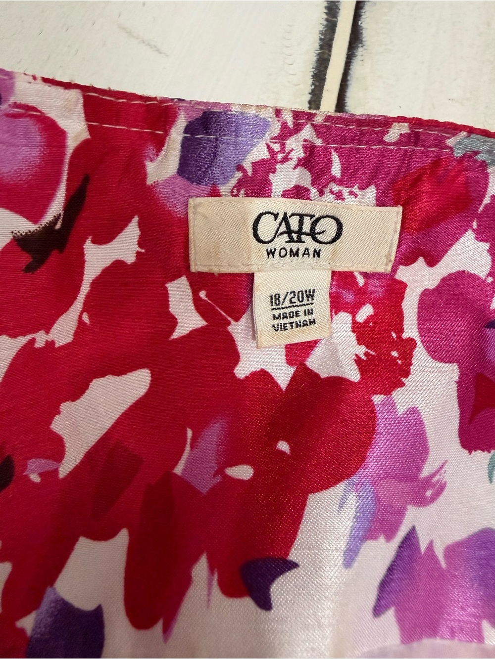 Cato Multicolor Floral Print Blazer - Pink, Purple, Aqua Size 18/20W - Picture 8 of 11